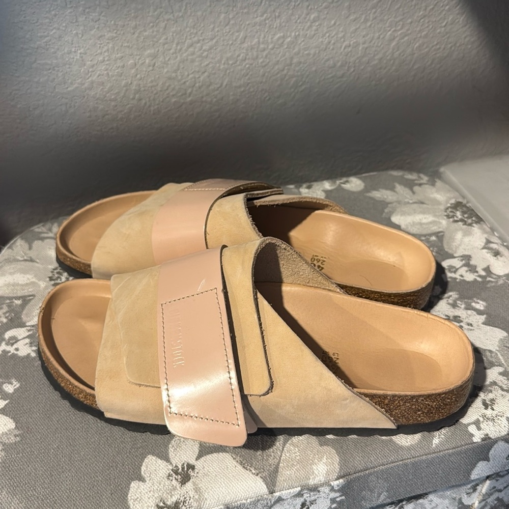 Birkenstock Kyoto Nubuck-Suede Leather tan